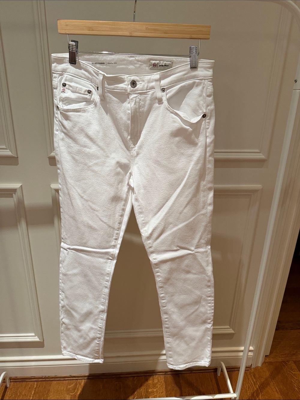 AG Ex Boyfriend Slim, Slouchy Slim Women's Jeans in White